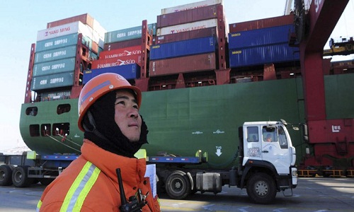 Chinas share in global exports remains high