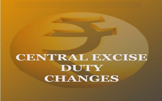 Indian Budget 2015-16 Changes in Central excise duty