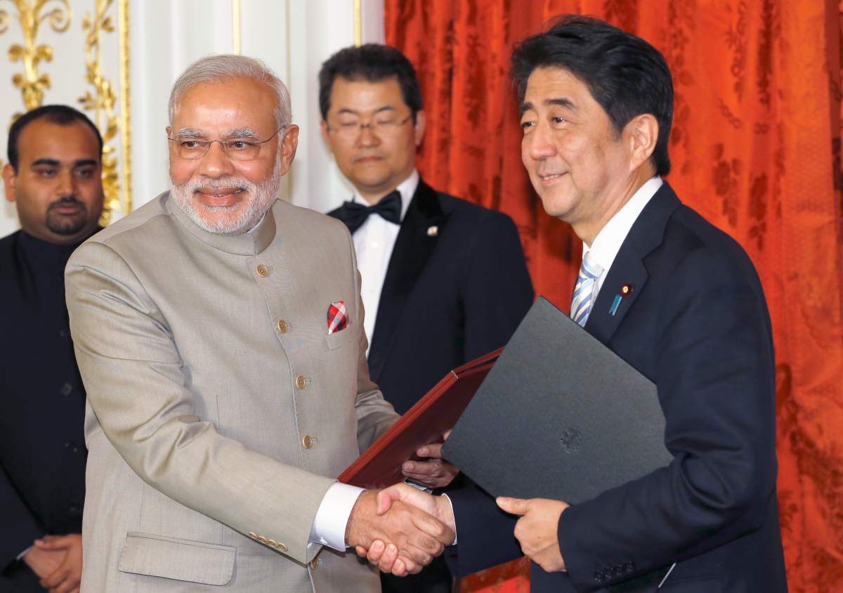Japan PM with Modi