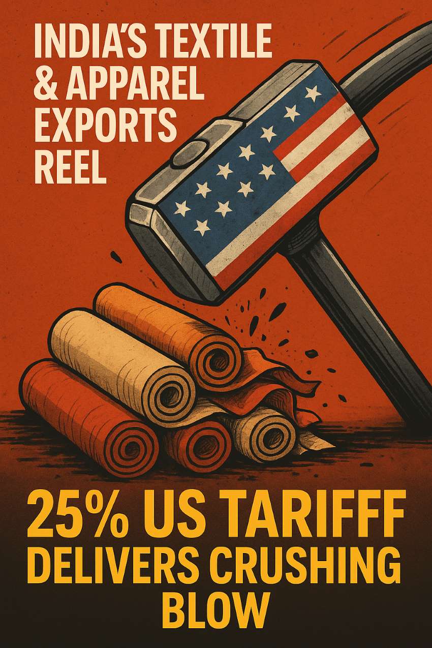 India's Textile and Garment Exports Stagger Under New 25% US Tariff: A blow to rising ambitions