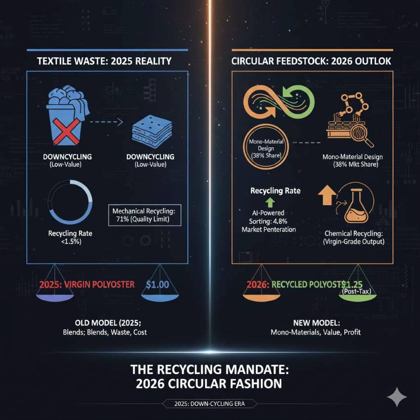 The Recycling Mandate: Converting textile waste into high-value feedstock for 2026