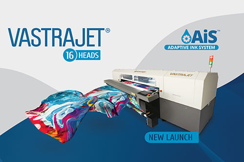 Colorjet to Launch 16 Head Vastrajet Digital Textile Printer with AiS at ITMA 2019