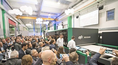 EFI introduces next gen single pass Reggiani BOLT digital printer 002