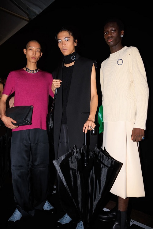 Menswear crosses categories gender boundaries