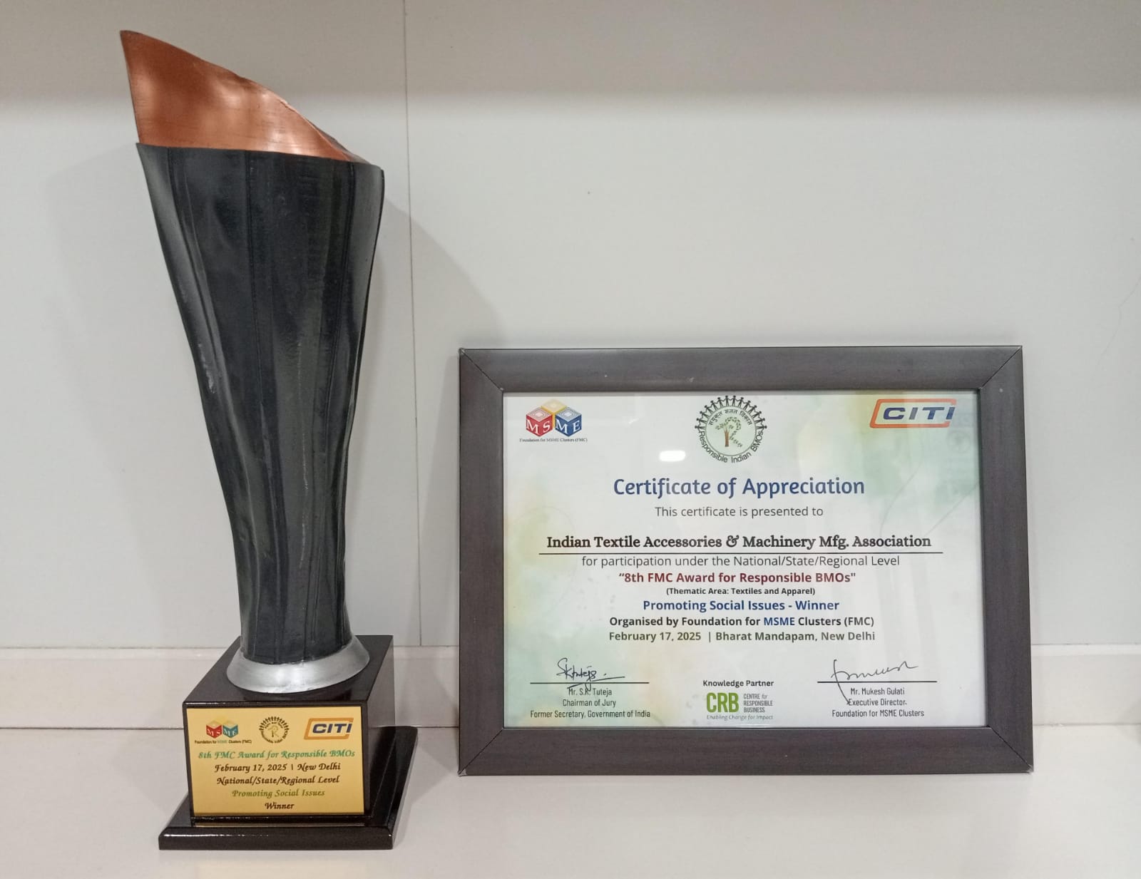 ITAMMA wins 8th FMC Award for Social Responsibility in Textiles 1