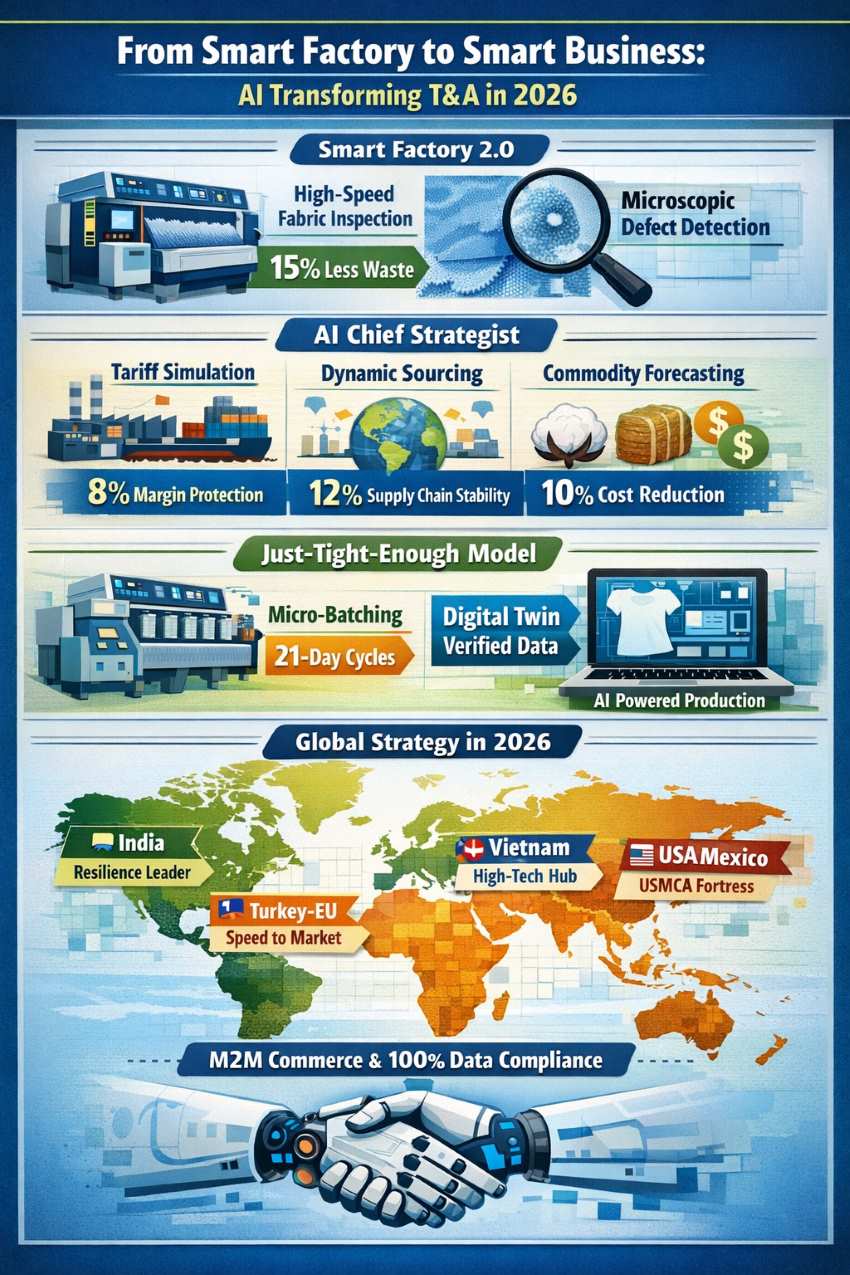 From Smart Factory to Smart Business: How AI in 2026 is transforming T&A factory floors and business strategy to mitigate global risks